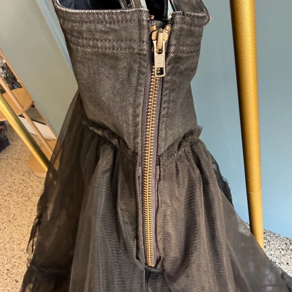 Pilcro Black Tulle Layered Dress - Picture 7 of 10